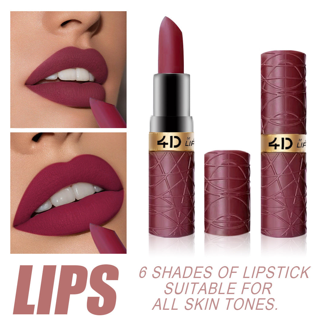 6 PCs Lipstick Kit Matte European And American Valentine's Day